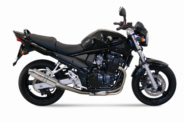 Auspuff Storm GP rund 300 mm passend für Suzuki GSF 650 Bandit Bj 2005 bis 2006