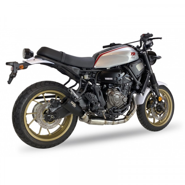 Auspuff Ixil RB schwarz rund passend für Yamaha XSR 700 Bj 2021 bis 2024