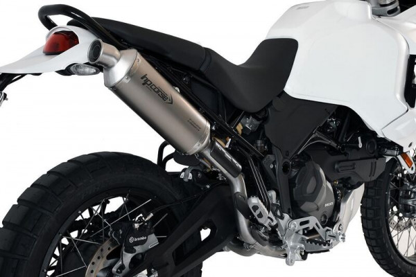 Auspuff HP Corse SP-1 Titan hochgelegt passend für Ducati Desert X 950 Bj 2022 bis 2024