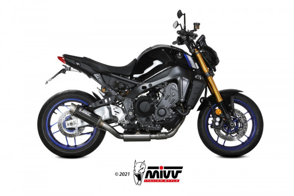 Auspuff MiVV GP Pro Carbon rund KAT passend für Yamaha MT 09 Bj 2021 bis 2023