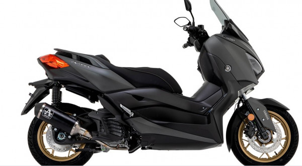 Auspuff Arrow Urban Black KAT passend für Yamaha XMAX 125 Bj 2021 bis 2024