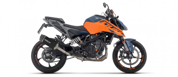 Auspuff Arrow Indy Race Carbonkappe KTM Duke 125 Bj 2024