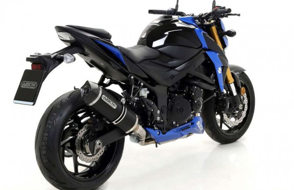 Auspuff Arrow Race Tech Carbonendkappe passend für Suzuki GSX S 750 Bj 2017 bis 2020