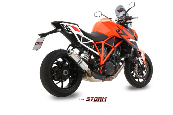 Auspuff Storm GP rund 300 mm passend für KTM 1290 Superduke Bj 2014 bis 2019