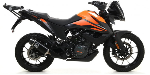 Auspuff Arrow Indy Race Carbonkappe KTM 390 Adventure Bj 2020 bis 2023