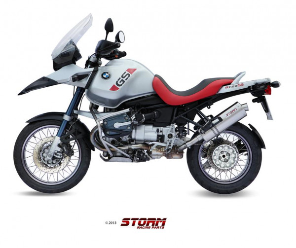 Auspuff Storm oval 400 mm passend für BMW R 1150 GS Bj 1999 bis 2003