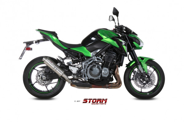 Auspuff Storm GP rund 300 mm passend für Kawasaki Z 900 Bj 2017 bis 2019