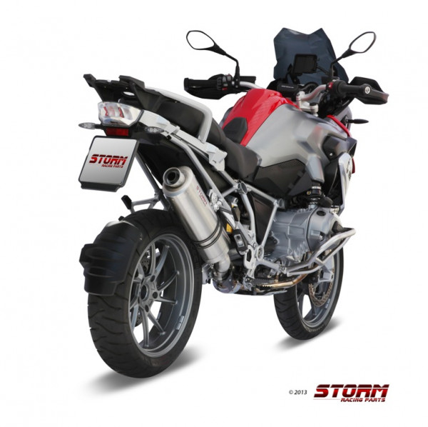 Auspuff Storm oval 400 mm passend für BMW R 1200 GS Bj 2004 bis 2007