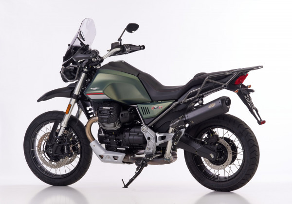 Auspuff Shark DSX 10 schwarz Moto Guzzi V85 TT Bj 2019 bis 2024