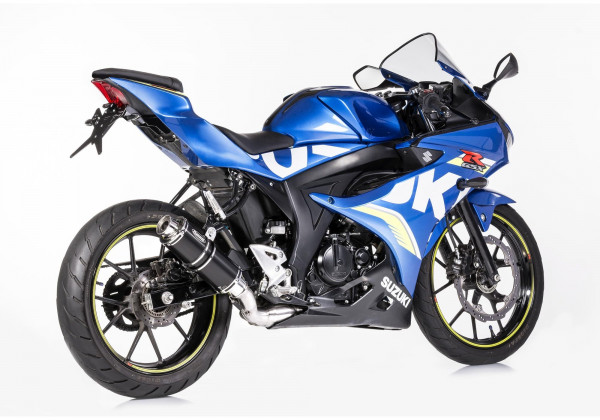 Auspuff Hurric Supersport rund KAT Suzuki GSX R 125 Bj 2017 bis 2021