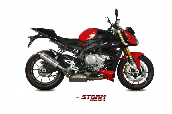 Auspuff Storm oval 400 mm passend für BMW S 1000 R Bj 2017 bis 2020