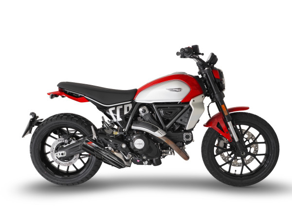 Auspuff Zard konisch rund Carbonendkappe Ducati Scrambler 800 Bj 2023 bis 2024