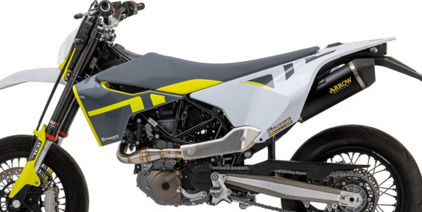 Auspuff Arrow Race Tech Carbonendkappe KAT passend für Husqvarna 701 SM 701 Enduro Bj 2021 bis 2024