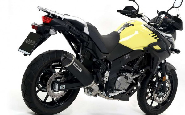 Auspuff Arrow Race Tech Carbonendkappe KAT passend für Suzuki DL 650 V Strom Bj 2017 bis 2020